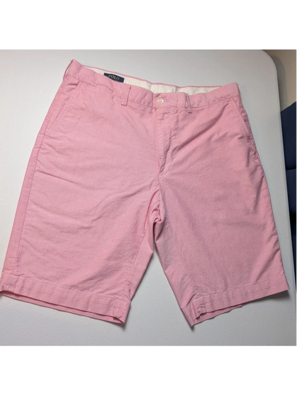 Polo Ralph Lauren Pink Oxford Chino Shorts Mens 36 10.75